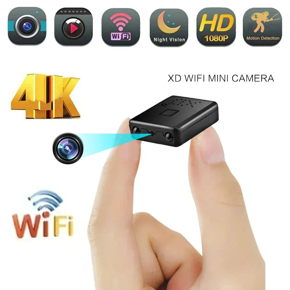 Mini Camera Wifi Camera video 4K Full HD 1080P Video Recorder Mic Motion Detection Night Vision Security Smart Home IP Web|Surprinde orice!