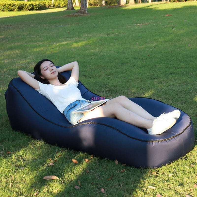 Camping Inflatable Sofa Inflable Bed Camping Equipment Inflatable Sofa Fast Inflatable Sofa Camping Bed Nylon Single Layer